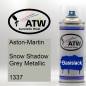 Preview: Aston-Martin, Snow Shadow Grey Metallic, 1337: 400ml Sprühdose, von ATW Autoteile West.